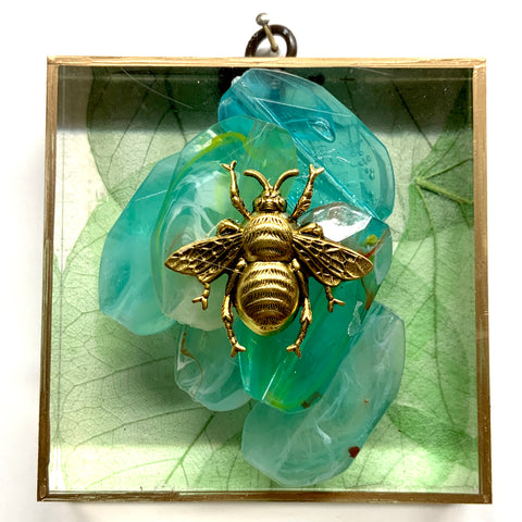 Acrylic Frame with Grande Bee on Beads / Slight Imperfections (4