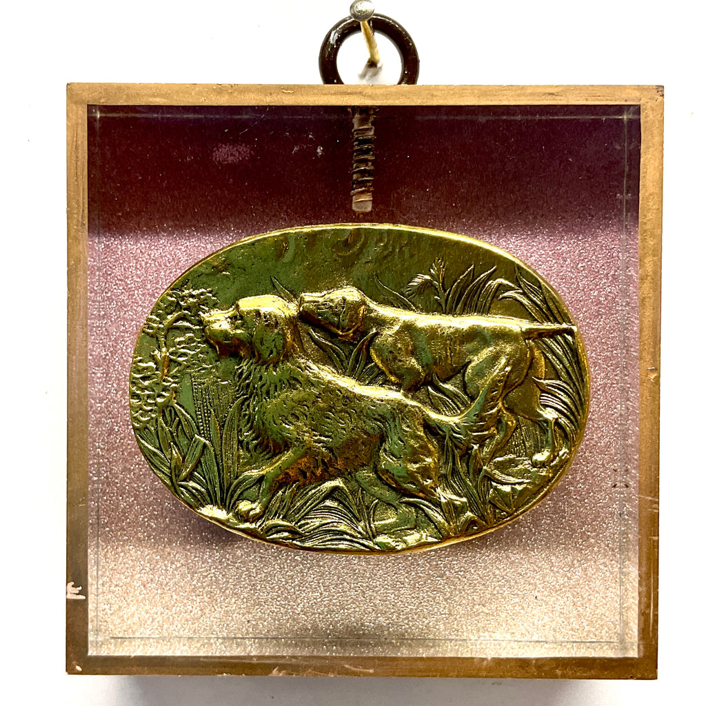 Acrylic Frame with Sporting Dogs / Slight Imperfections (3
