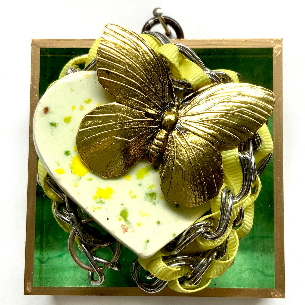 Acrylic Frame with Butterfly on Necklace / Slight Imperfections (3