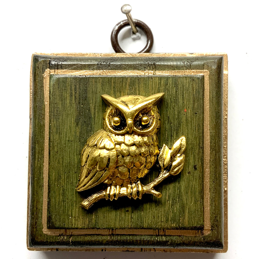 Painted Frame with Owl (2.5
