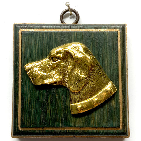Painted Frame with Stately Dog (3.25