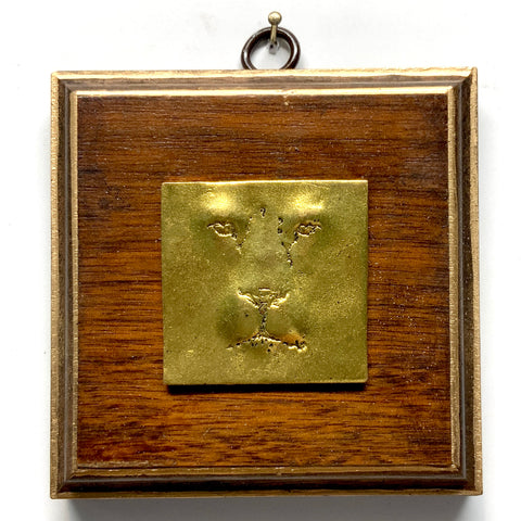 Mahogany Frame with Lion (3.75” wide)