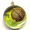 Acrylic Dome Frame with Golf Ball and Clubs / Slight Imperfections (3
