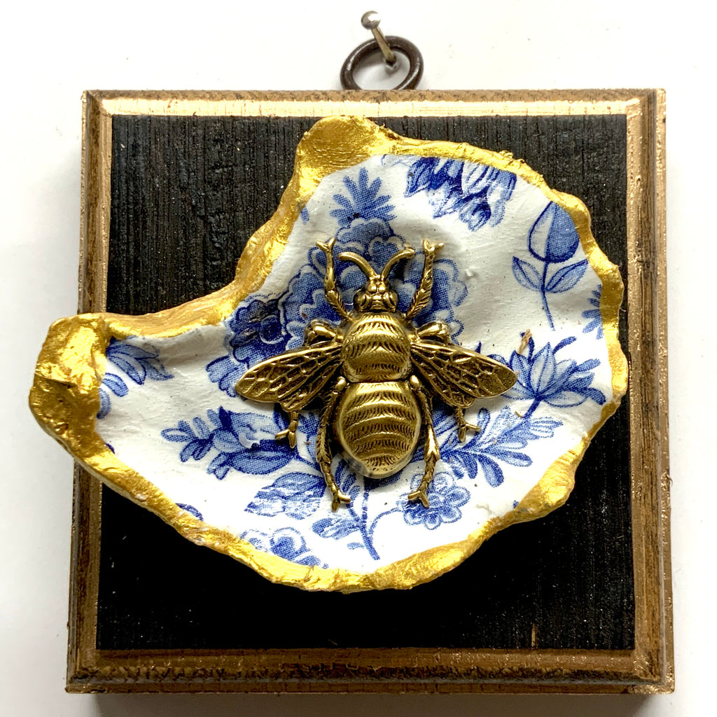 Bourbon Barrel Frame with Grande Bee on Oyster Shell (4