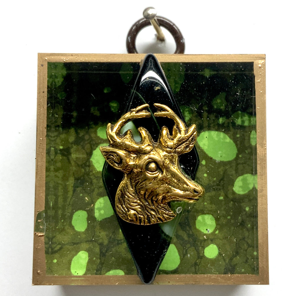 Acrylic Frame with Stag / Slight Imperfections (2