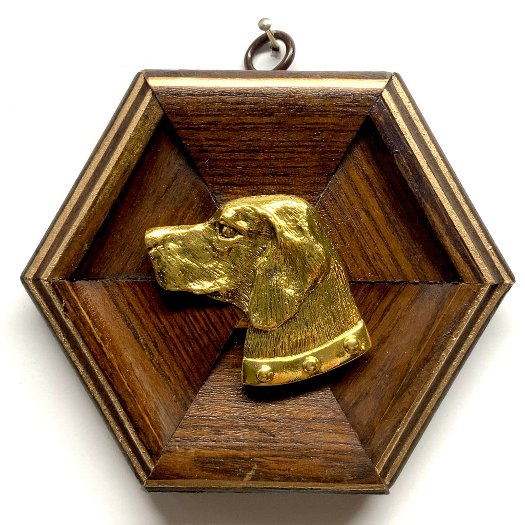 Wooden Frame with Stately Dog (5