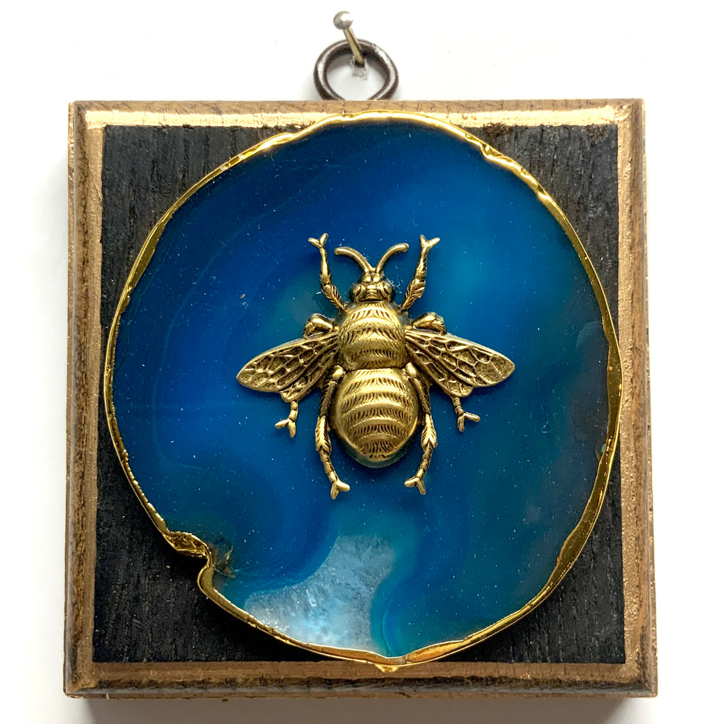 Bourbon Barrel Frame with Grande Bee on Agate (4