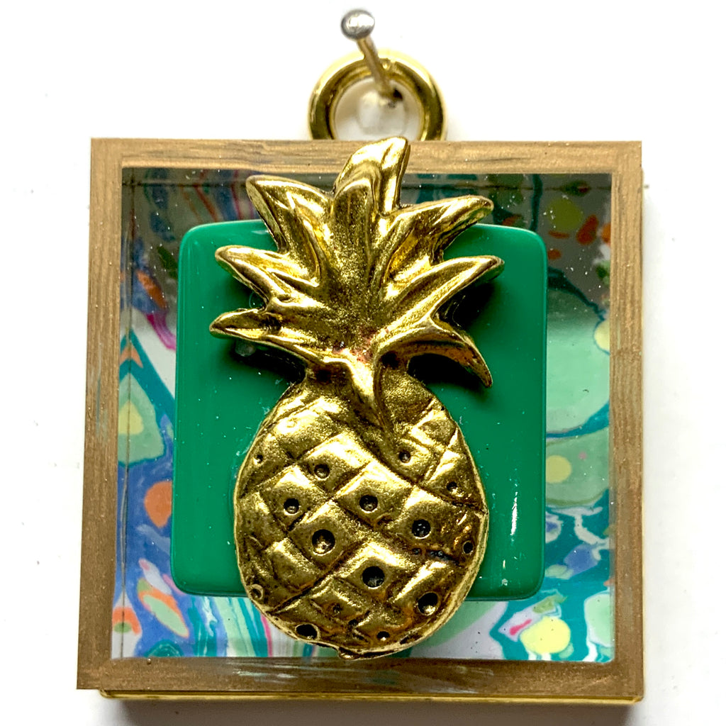Acrylic Frame with Pineapple / Slight Imperfections (2