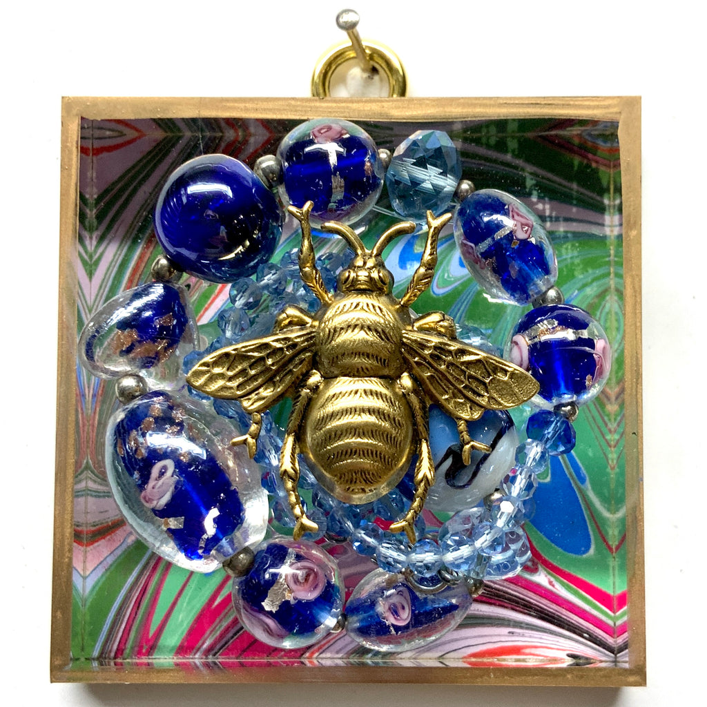 Acrylic Frame with Grande Bee on Necklace / Slight Imperfections (3