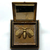 Painted Frame with Beaded Bee on Compact (3.25