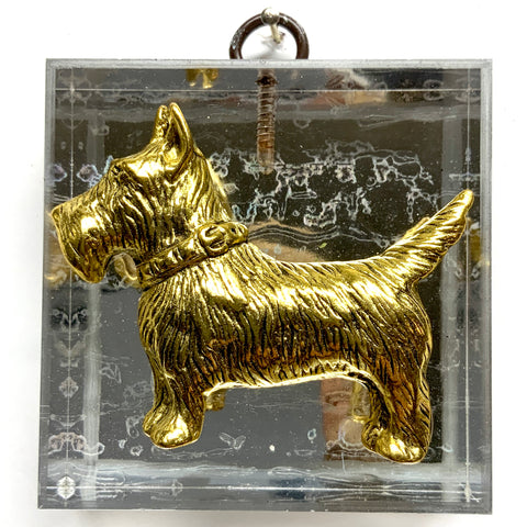 Acrylic Frame with Terrier on Mylar / Slight Imperfections (3