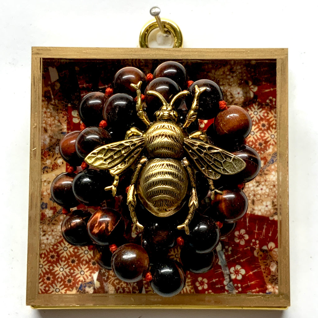 Acrylic Frame with Grande Bee on Necklace / Slight Imperfections (3