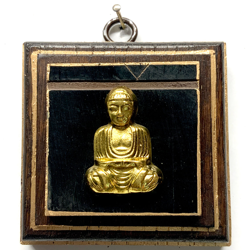 Wooden Frame with Buddha on Coromandel (3.25