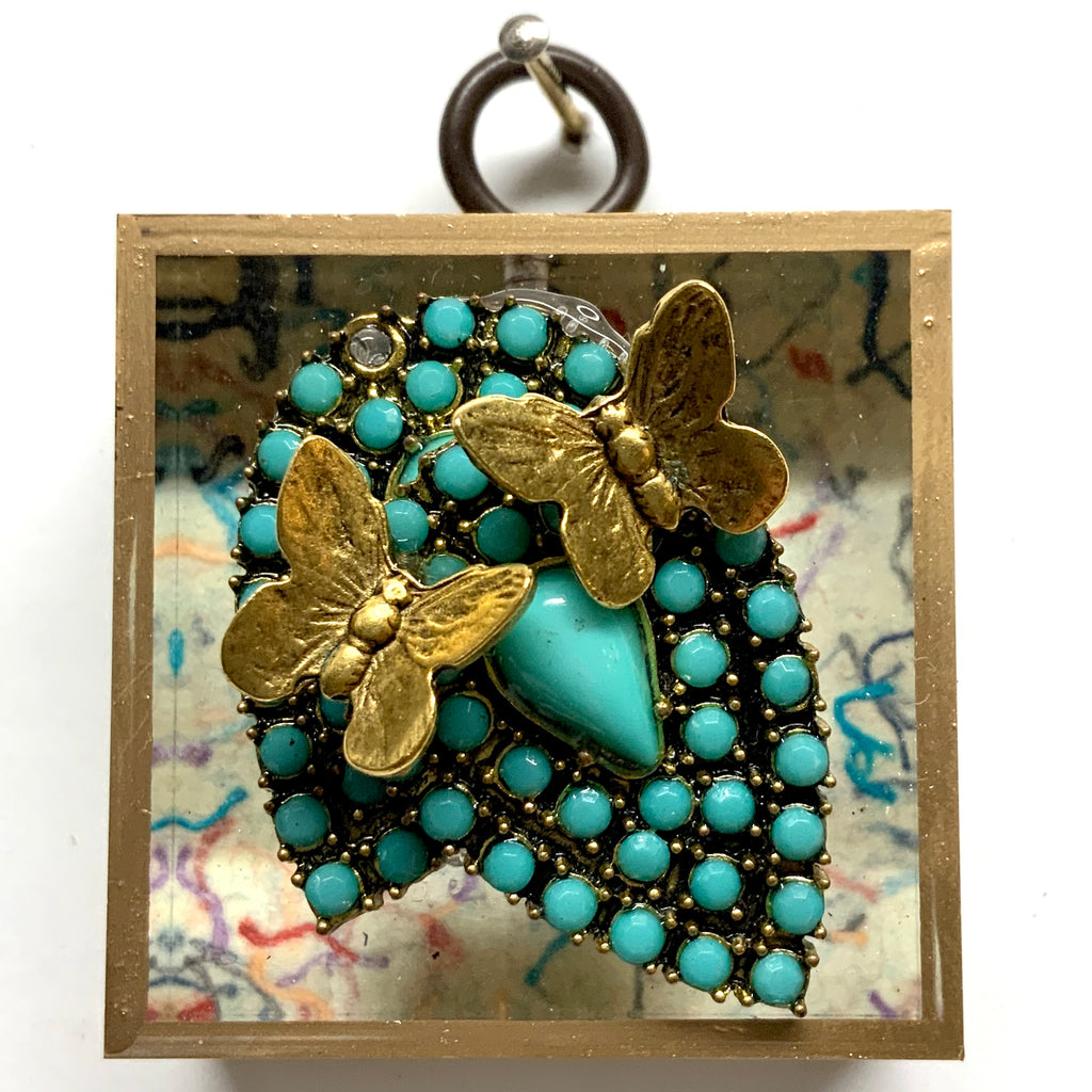 Acrylic Frame with Butterflies / Slight Imperfections (2