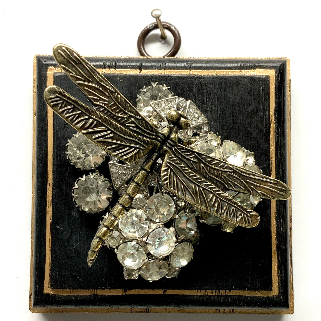 Painted Frame with Dragonfly on Brooch (3.25