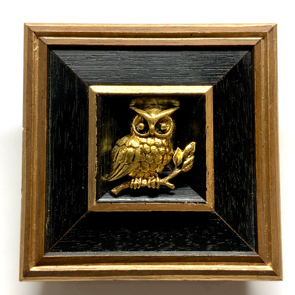 Wooden Frame with Owl (3.75