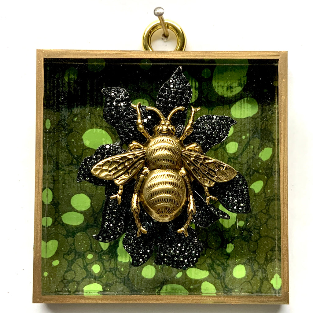 Acrylic Frame with Grande Bee on Brooch / Slight Imperfections (3