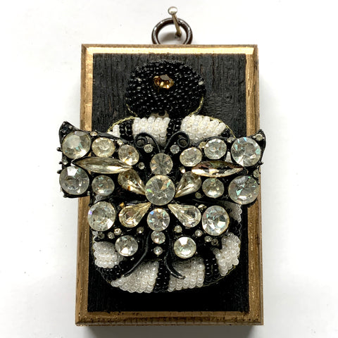 Bourbon Barrel Frame with Butterfly on Earring (2.5