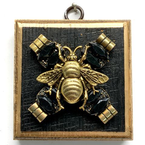 Bourbon Barrel Frame with Grande Bee on Brooch (3.25