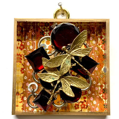 Acrylic Frame with Dragonflies on Necklace / Slight Imperfections (3