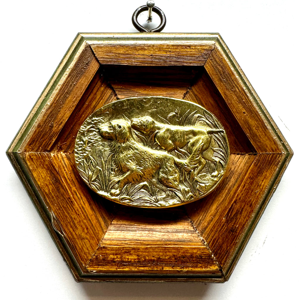 Wooden Frame with Sporting Dogs (4.5