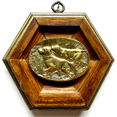 Wooden Frame with Sporting Dogs (4.5