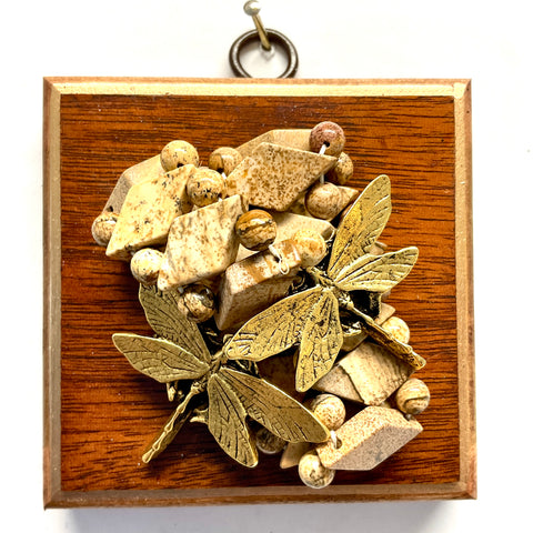 Wooden Frame with Dragonflies on Bracelet (3.25