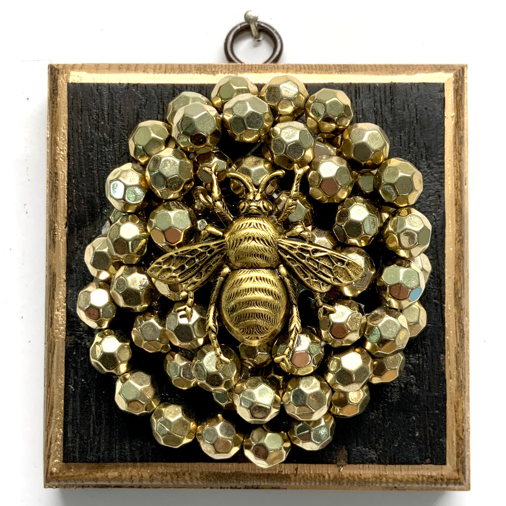 Bourbon Barrel Frame with Grande Bee on Necklace (4