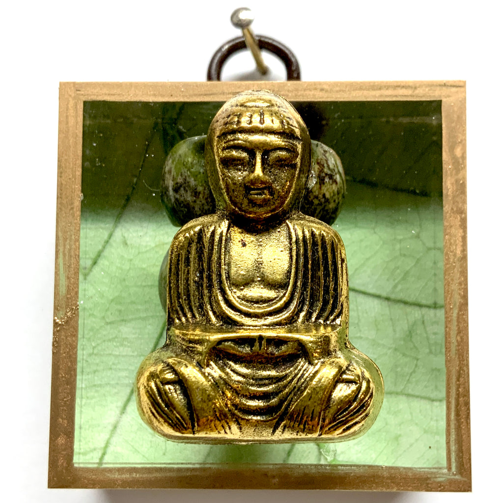 Acrylic Frame with Buddha on Mulberry Paper / Slight Imperfections (2