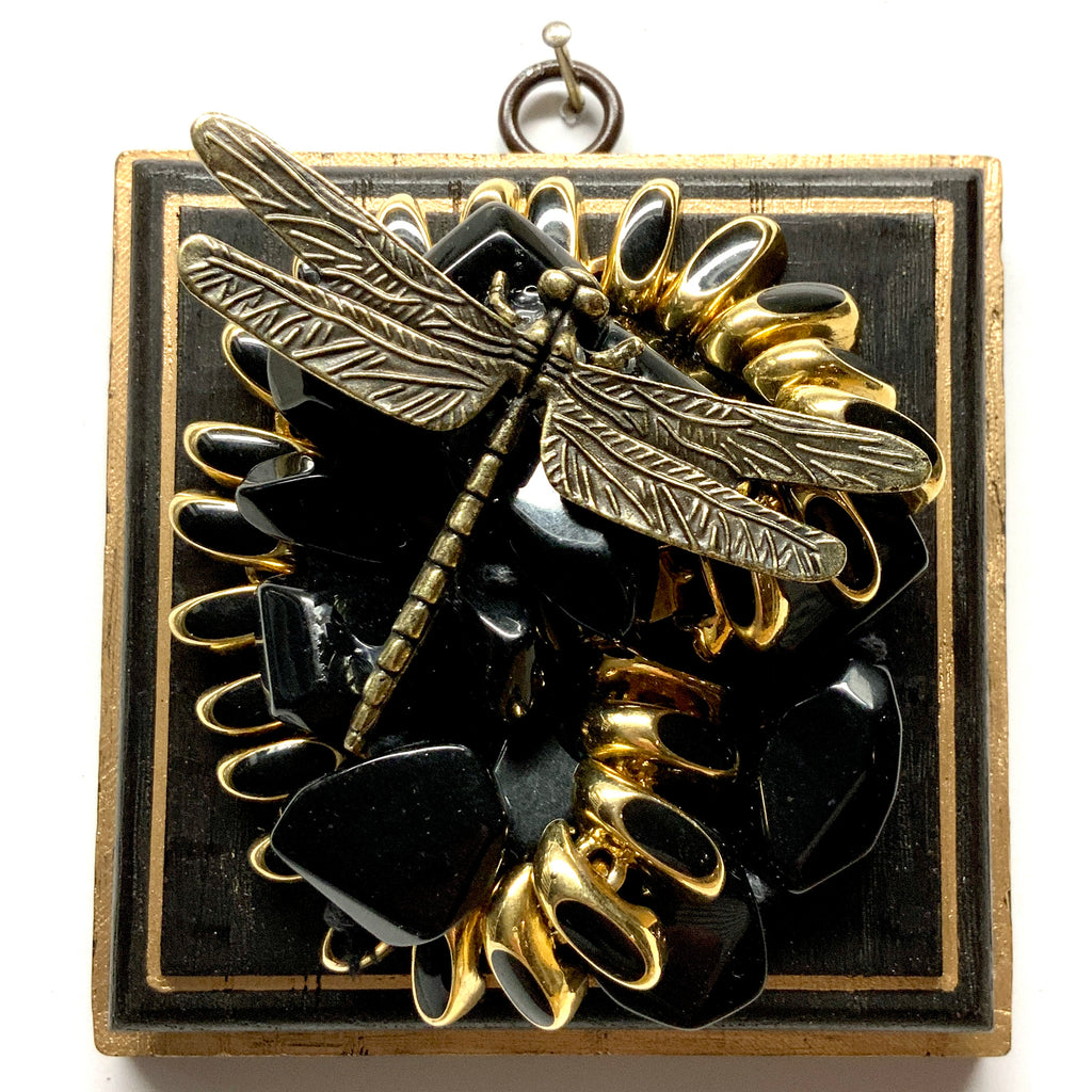 Painted Frame with Dragonfly on Necklace (4