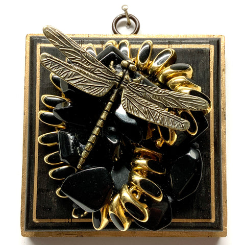 Painted Frame with Dragonfly on Necklace (4