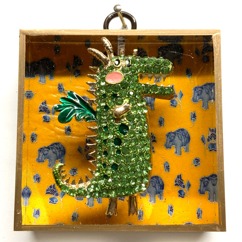 Acrylic Frame with Dragon on Necktie / Slight Imperfections (3