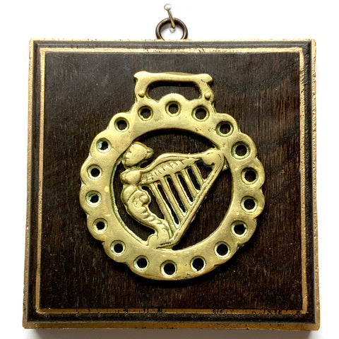 Wooden Frame with Horse Brass (5