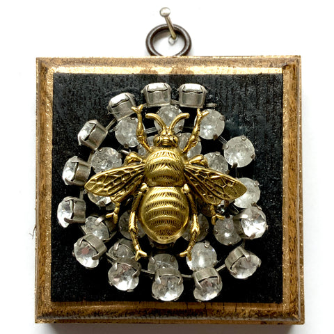 Bourbon Barrel Frame with Grande Bee on Necklace (3.25
