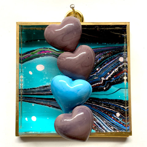 Acrylic Frame with Hearts / Slight Imperfections (3