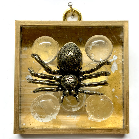 Acrylic Frame with Spider on Glass Beads / Slight Imperfections (3