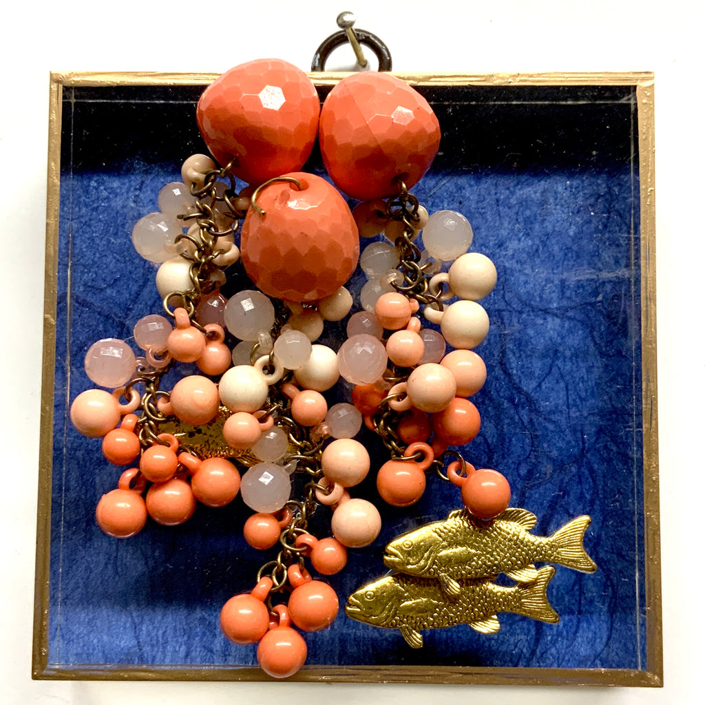Acrylic Frame with Fish on Necklace / Slight Imperfections (4