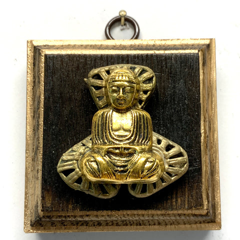 Bourbon Barrel Frame with Buddha on Beads (2.75” wide)