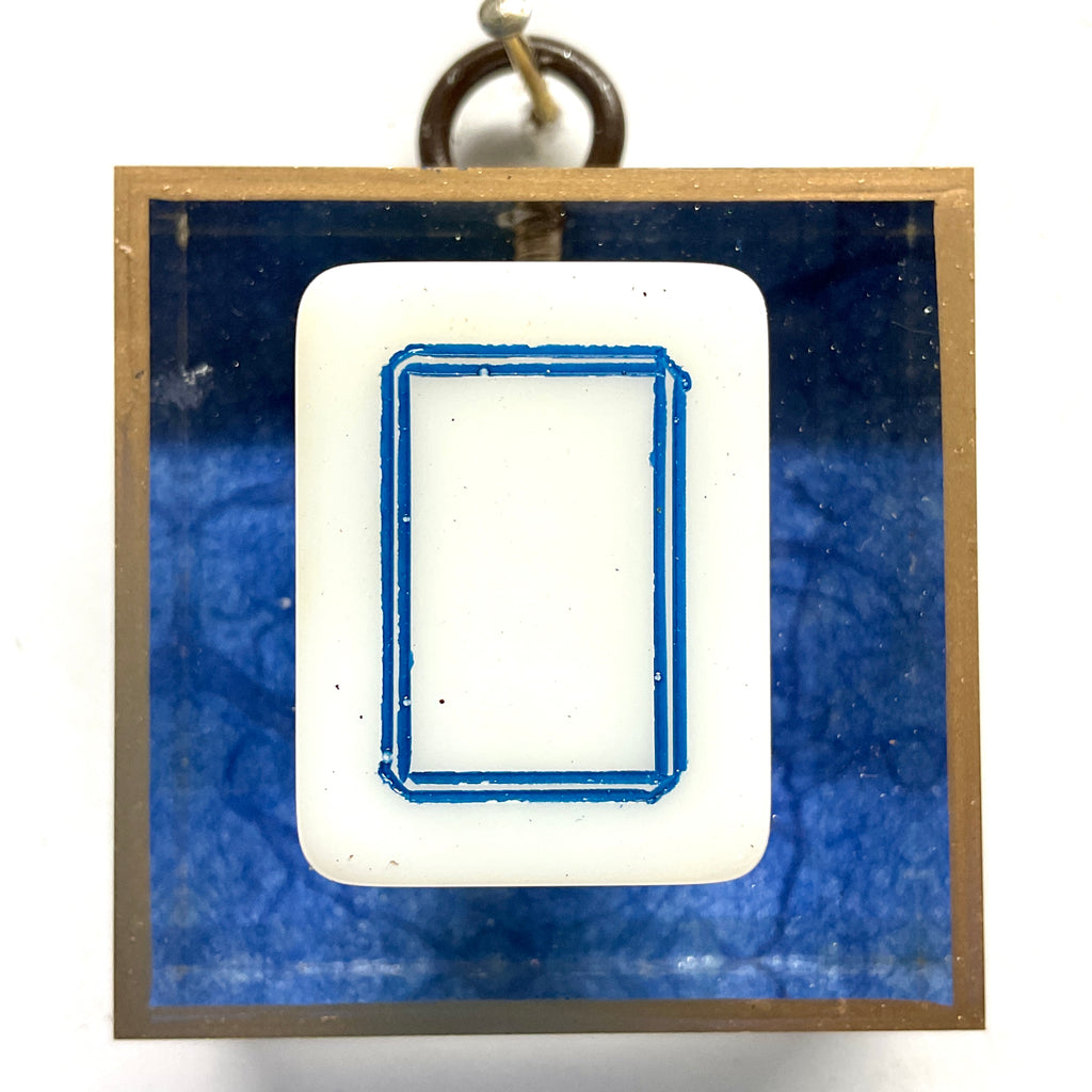 Acrylic Frame with Mahjong Tile / Slight Imperfections (2” wide)