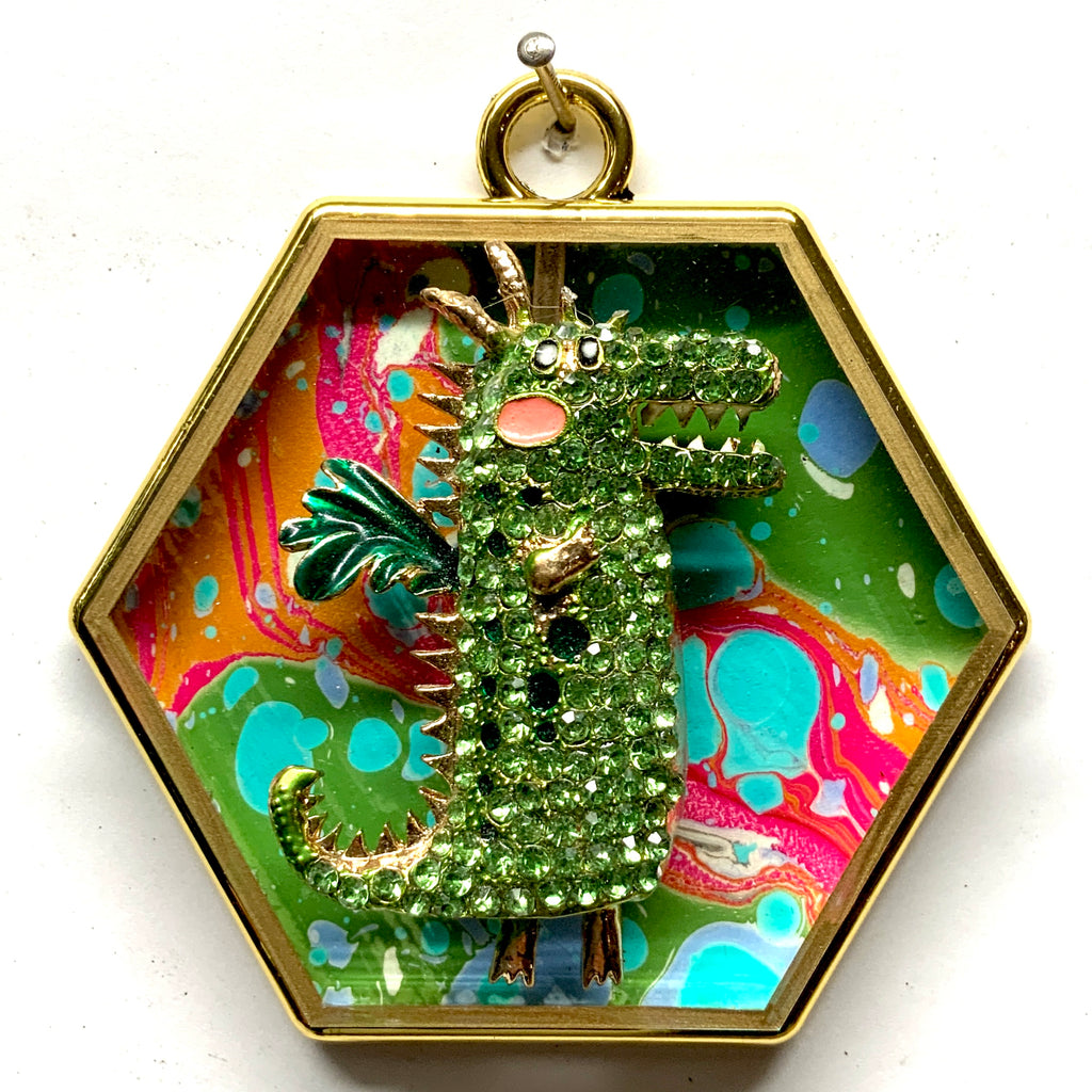 Acrylic Frame with Dragon / Slight Imperfections (3.25