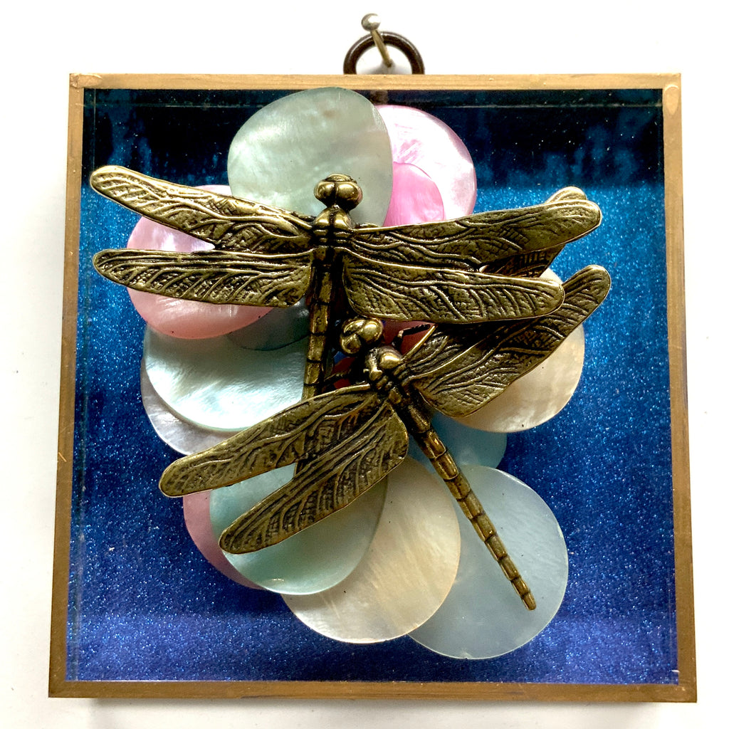 Acrylic Frame with Dragonflies on Necklace / Slight Imperfections (4