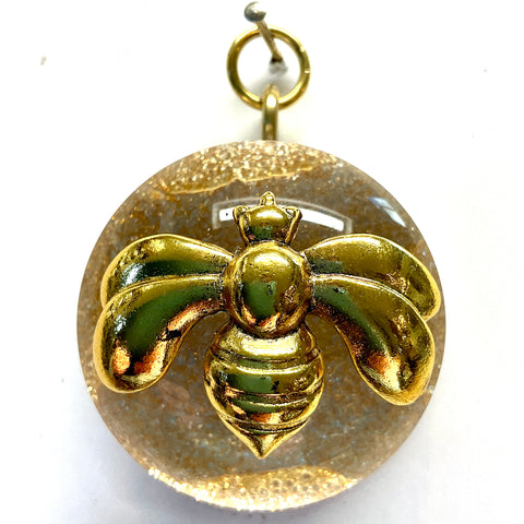 Acrylic Dome with Deco Bee / Slight Imperfections (2