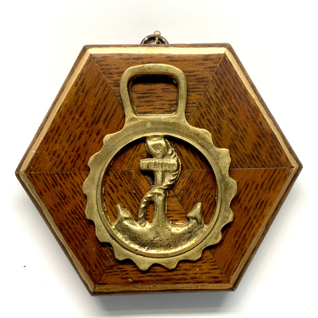Wooden Frame with Horse Brass (5.25” wide)