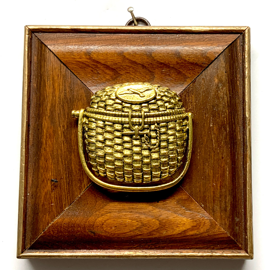 Wooden Frame with Nantucket Basket (4.75
