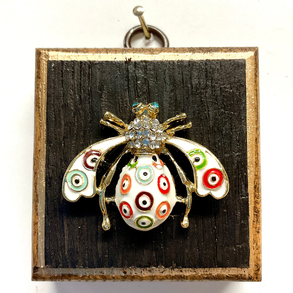 Bourbon Barrel Frame with Enameled Bee (2.5