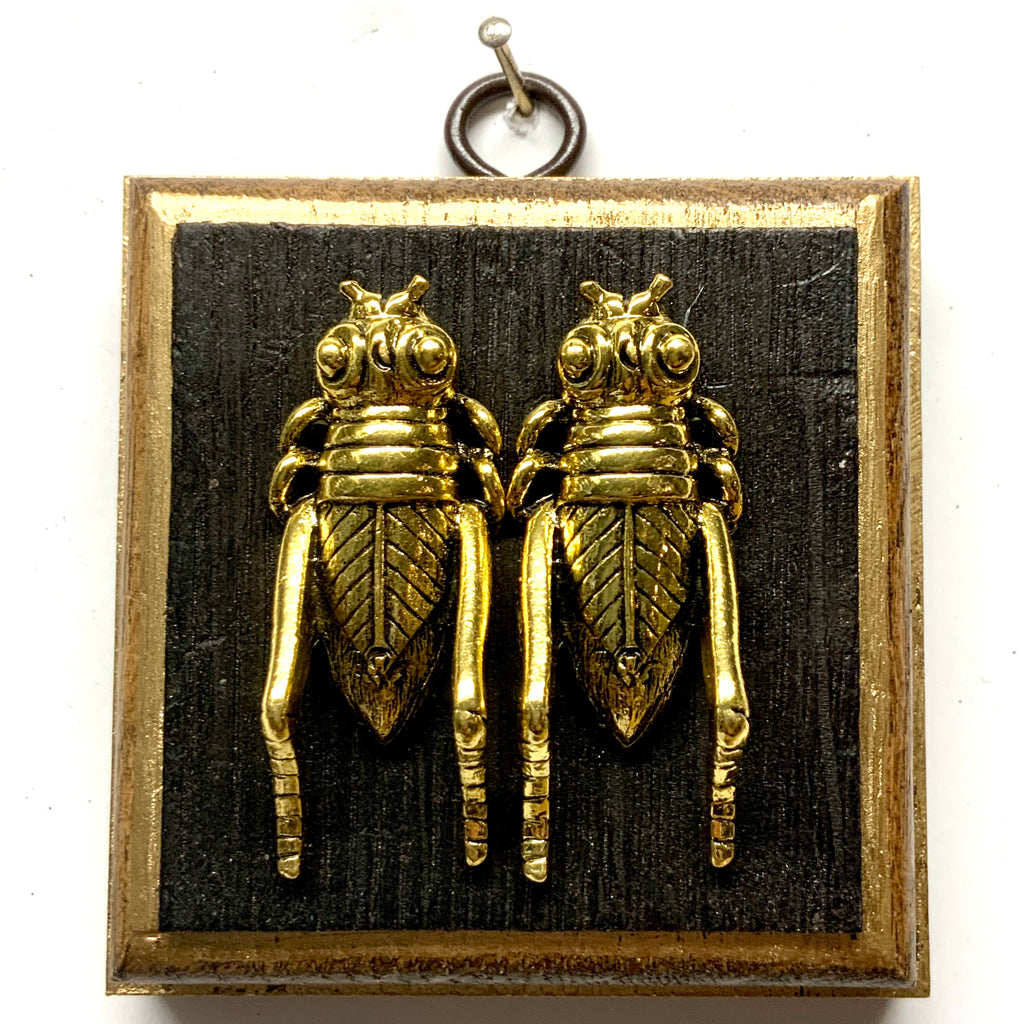 Bourbon Barrel Frame with Grasshoppers (3.25