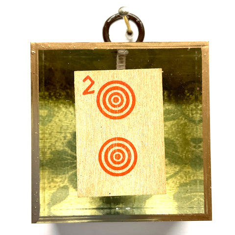 Acrylic Frame with Mahjong Tile / Slight Imperfections (2” wide)