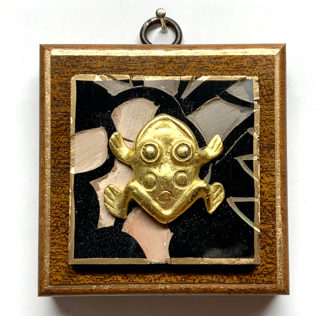 Wooden Frame with Frog on Coromandel (3.25