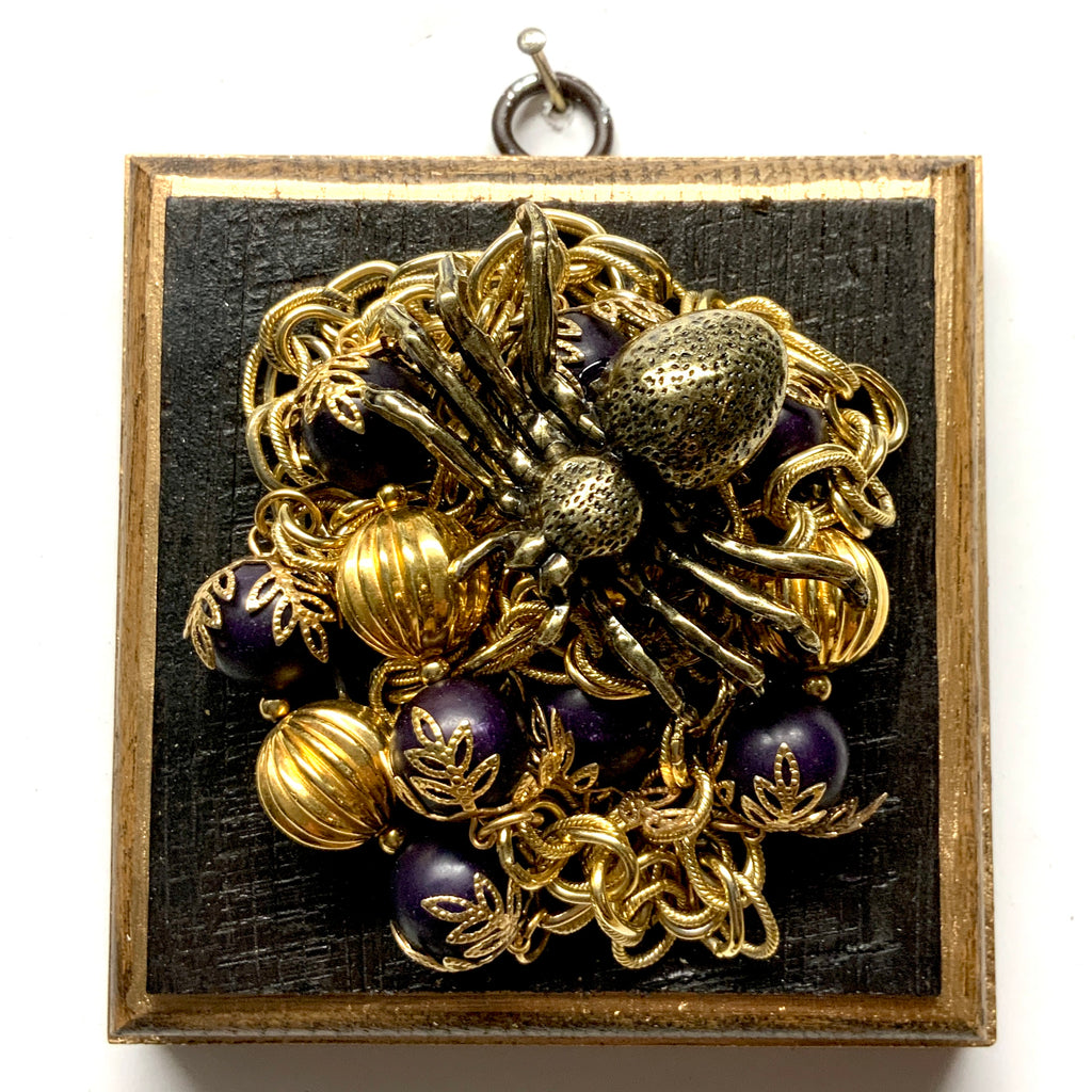 Bourbon Barrel Frame with Spider on Necklace (4
