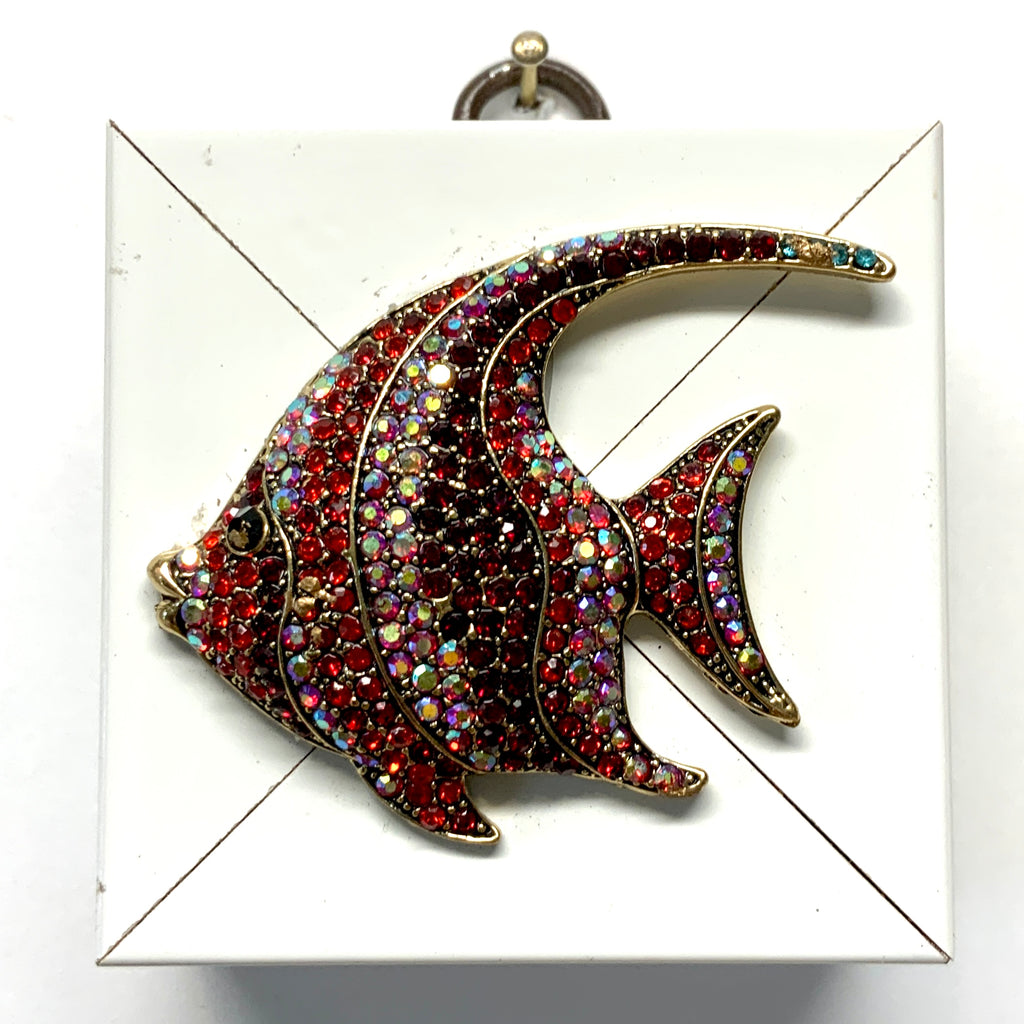Modern Lacquered Frame with Sparkle Fish (2.5” wide)